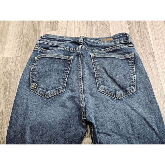 Kut From The Kloth Womens Size 4 Whiskered Skinny Denim Blue Jeans - Picture 3 of 11